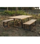 Aluminium Teak Tables Edge Table | FSC® Certified