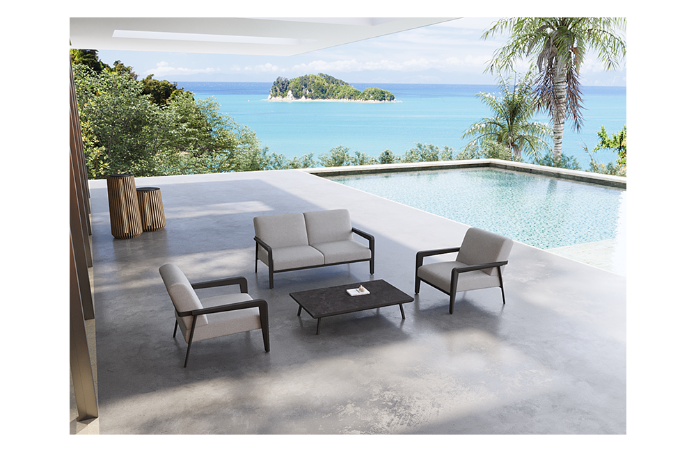 Aluminium Sofa Sets Greece 2 Seater Sofa Set